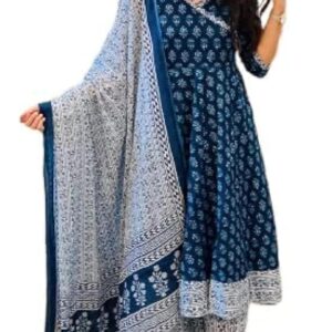 Women's Rayon Kurta Pant and Dupatta Set