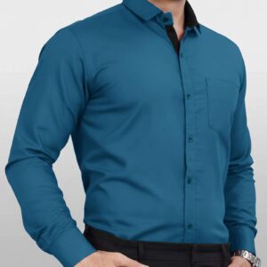 AVOLT Men Regular Fit Solid Spread Collar Formal Shirt