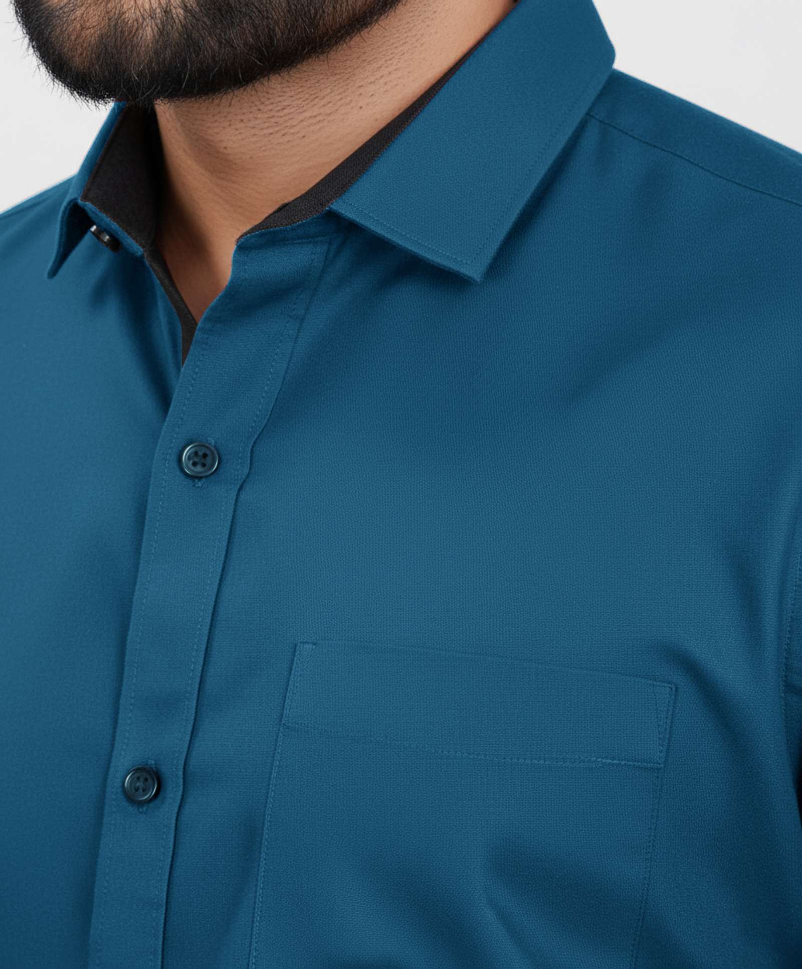 AVOLT Men Regular Fit Solid Spread Collar Formal Shirt - Image 6