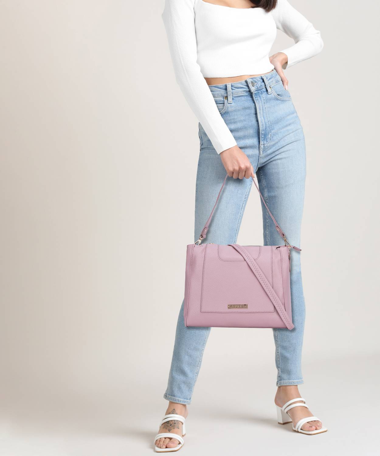 Caprese Women Pink Messenger Bag - Extra Spacious - Image 3