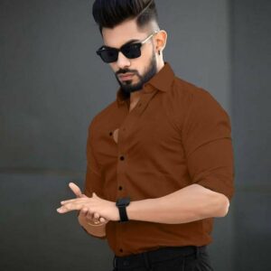 EVIQE Men Regular Fit Solid Formal Shirt